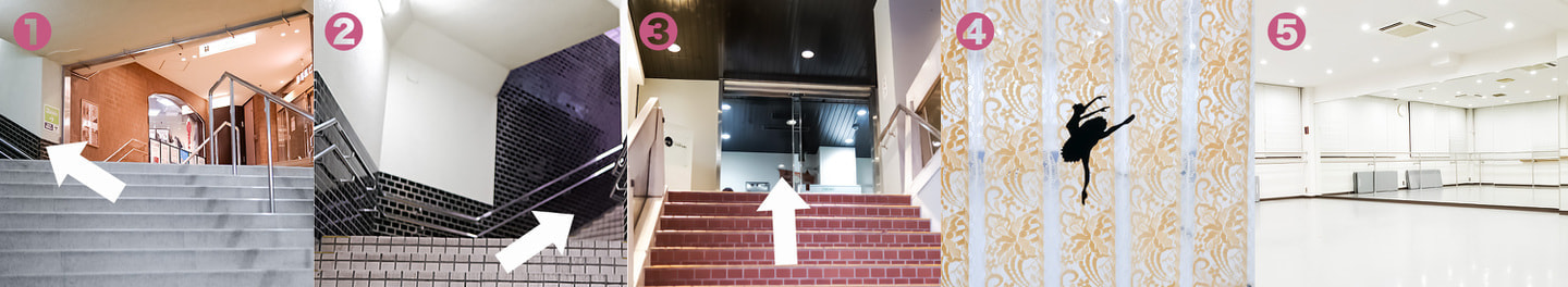 緑地本部教室までの道のり：福本まゆみモダンバレエアート：大阪・服部緑地・豊中