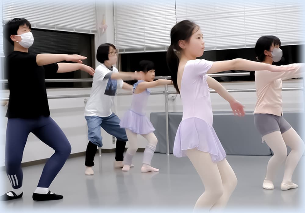 ジュニアクラス：福本まゆみモダンバレエアート：大阪・服部緑地・豊中