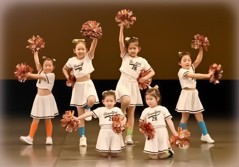 チアダンス：福本まゆみモダンバレエアート：大阪・服部緑地・豊中